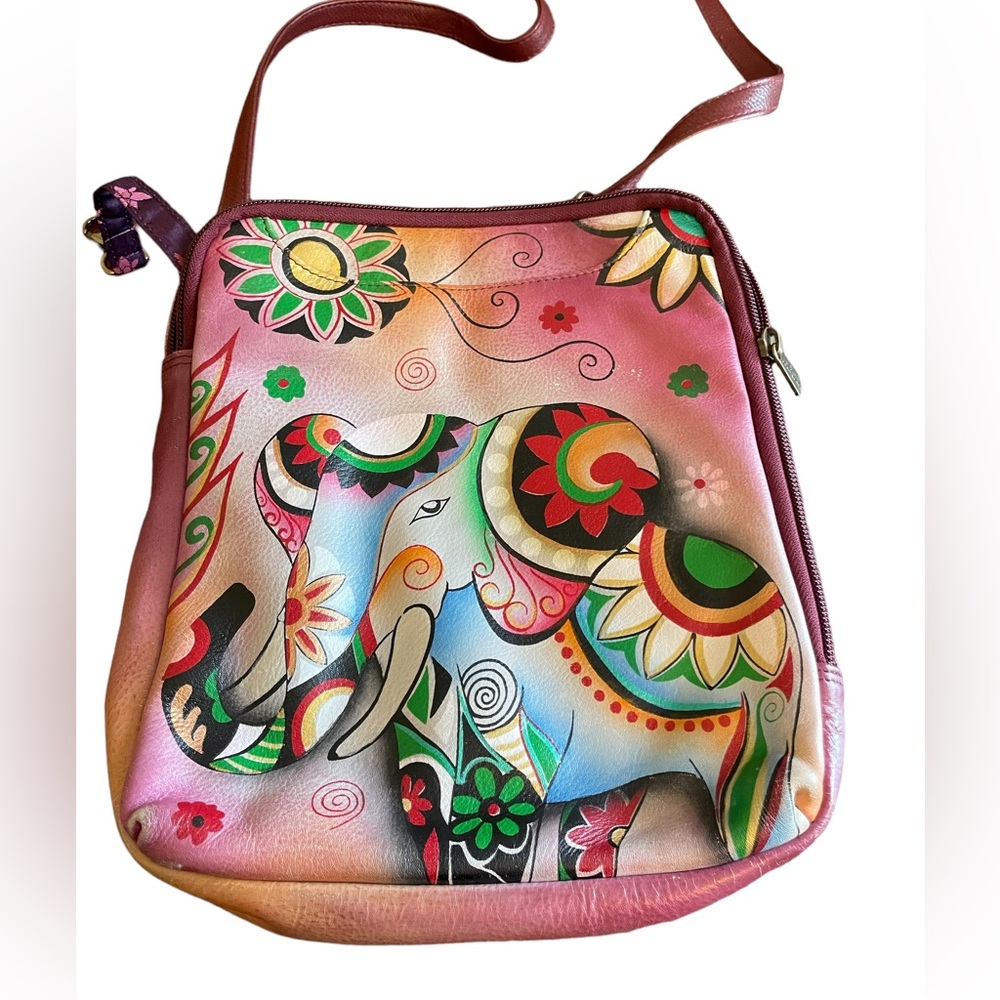 Anuschka Elephant Crossbody